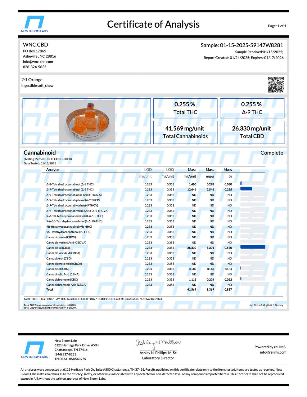 2:1 CBD:Δ9 Gummies