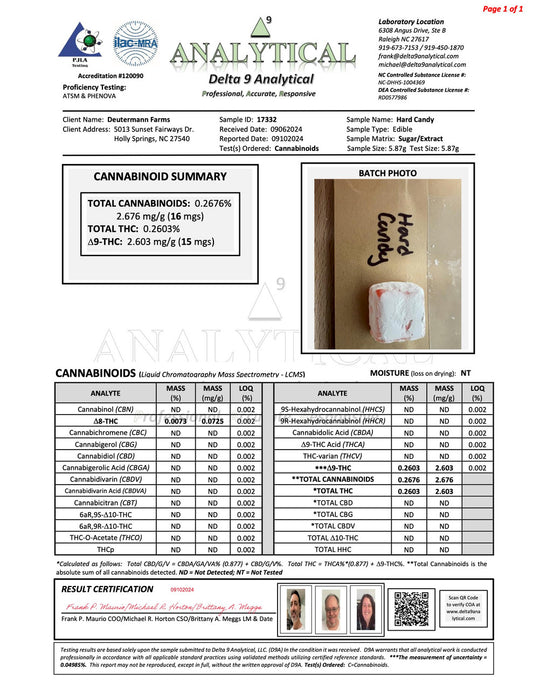 Deutermann Farms Hard Candy