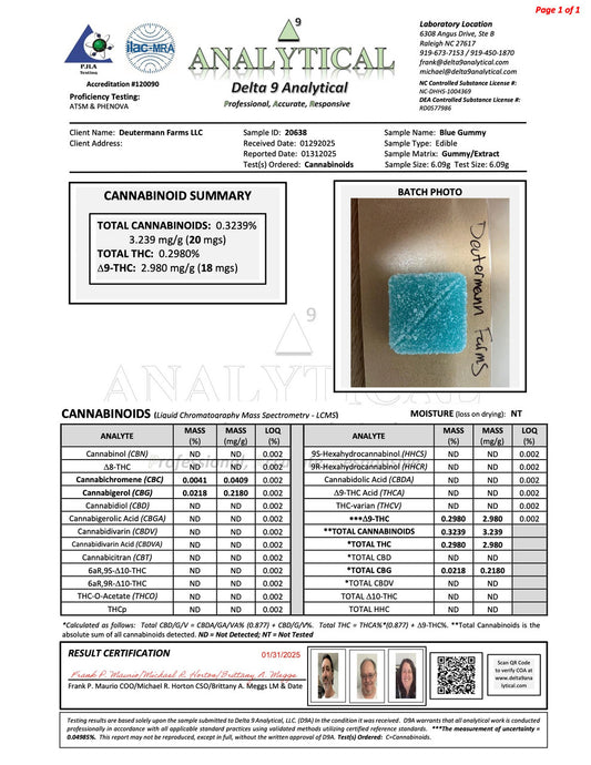 Deutermann Live Rosin Gummies