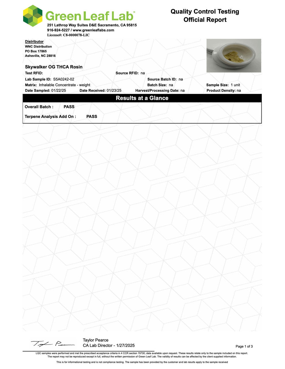 Apple Tartz Cold Cure Live Rosin (78.130% THCa)