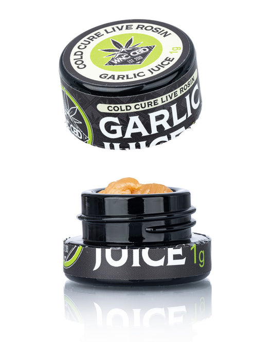 Garlic Juice Cold Cure Live Rosin (75.626% THCa)