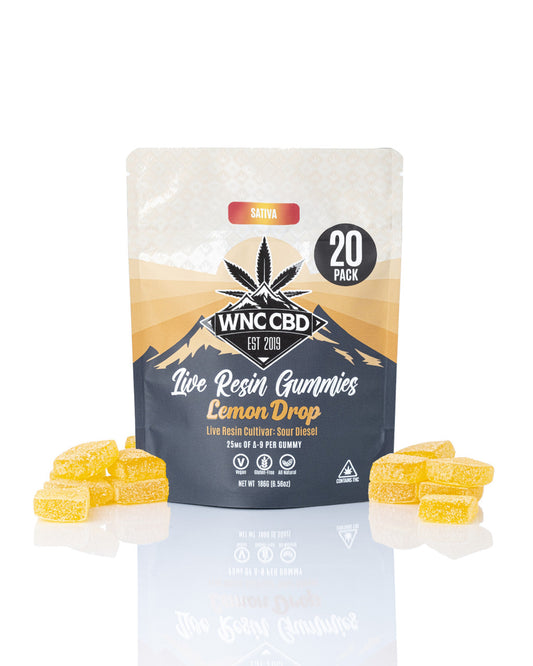 Lemon Drop Live Resin Gummies