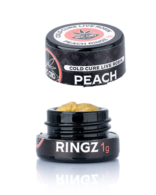 Peach Ringz Cold Cure Live Rosin (84.980% THCa)