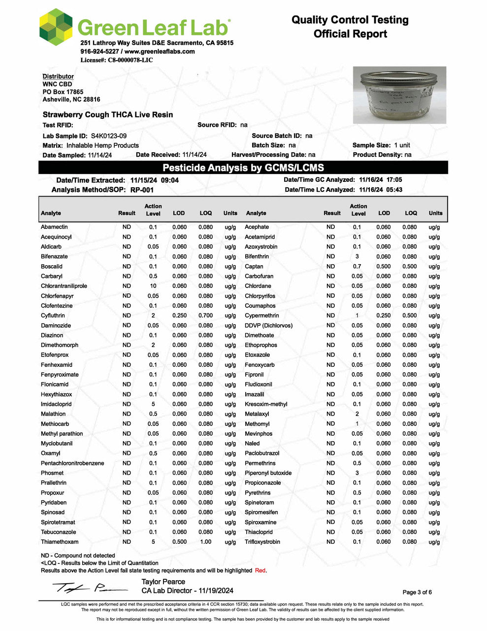 THCa Live Resin Disposable Cartridge 1g