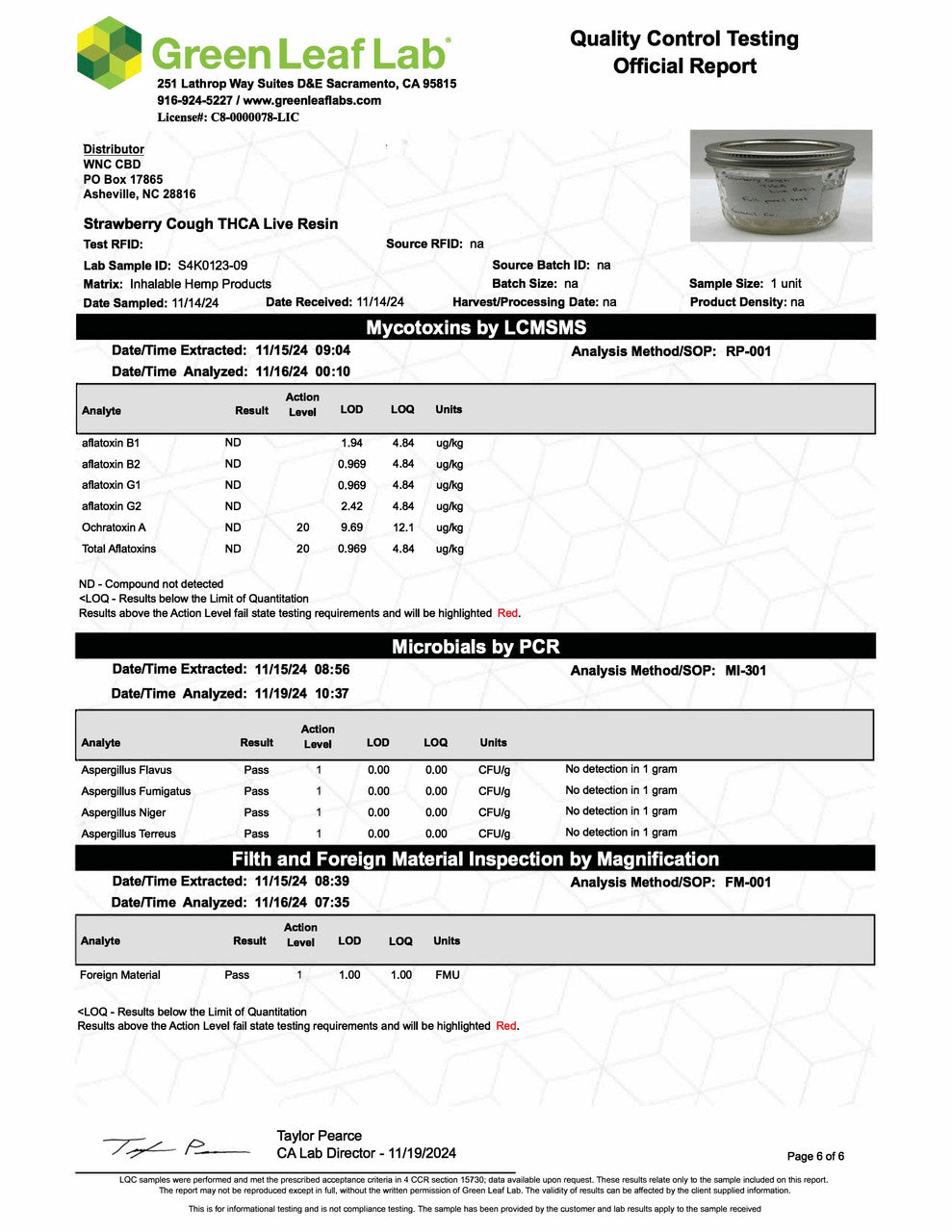 THCa Live Resin Disposable Cartridge 1g