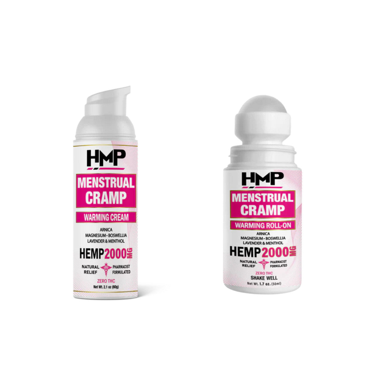 HMP Menstrual Cramp Relief Warming Topical 2000mg CBD