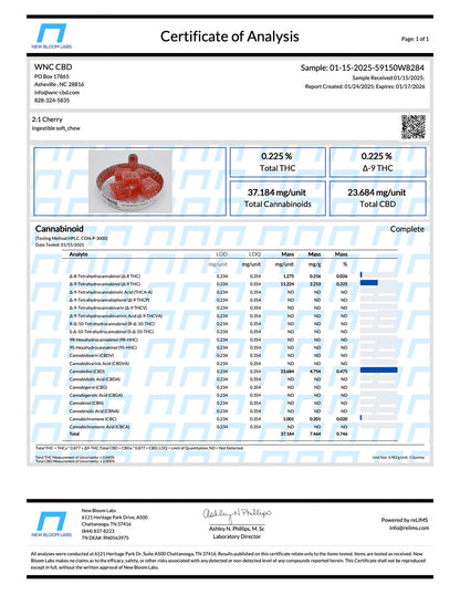 2:1 CBD:Δ9 Gummies