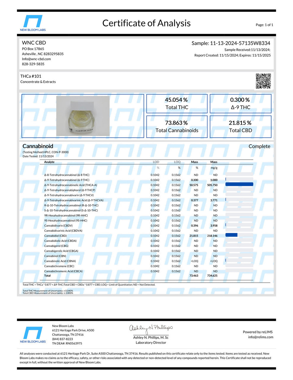 THCa O2 Vape 1g Cartridge