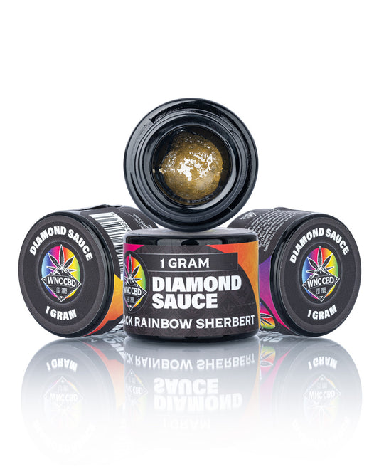 Black Rainbow Sherbet Bubble Hash Diamond Sauce (60.235% THCa)
