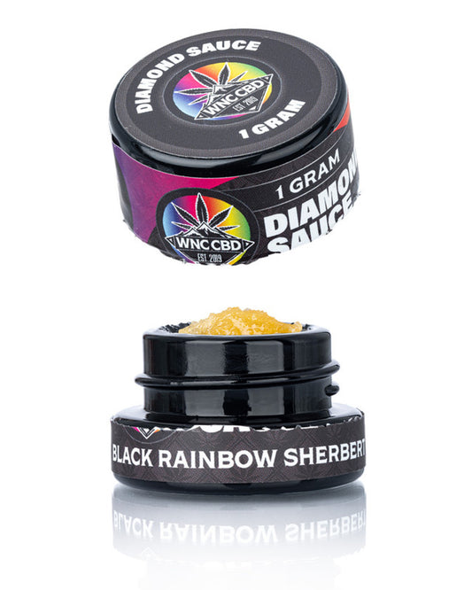 Black Rainbow Sherbet Bubble Hash Diamond Sauce (60.235% THCa)