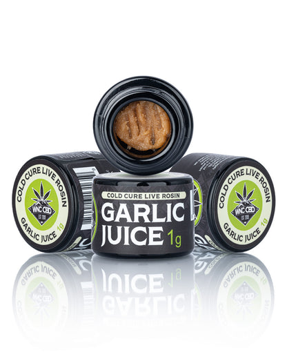 Garlic Juice Cold Cure Live Rosin (75.626% THCa)