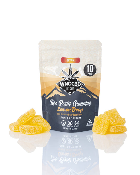 Lemon Drop Live Resin Gummies