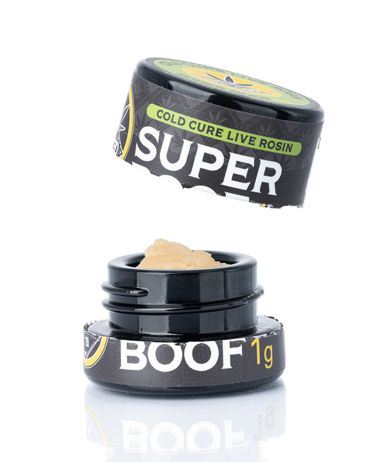 Super Boof Cold Cure Live Rosin (75.549% THCa)